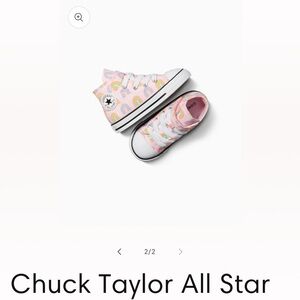 Converse Chuck Taylor, All-Star, pink rainbow size 7 little kids, gently worn